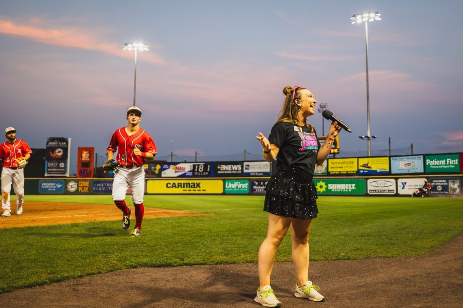 Megan Angstadt - Baseball Emcee